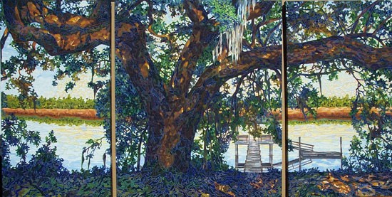 Oak on Church Creek (Triptych)